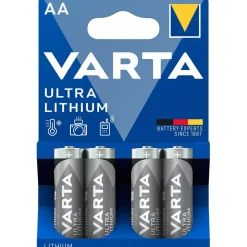Varta Batería de litio 6106301404 LR06 AA 4 unidades