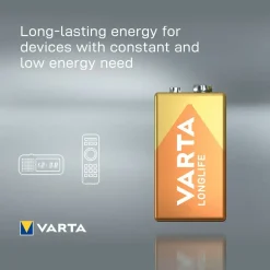 Varta Batería 1 Longlife 9V-Block k 6 LR 61