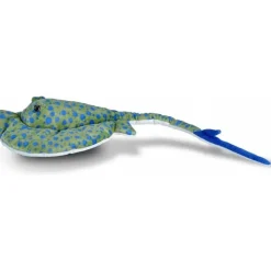 Wild Republic Peluche de raya moteada azul