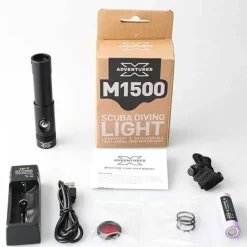 X-adventurer Linterna LED Scuba Diving Spot 1500 Lumens